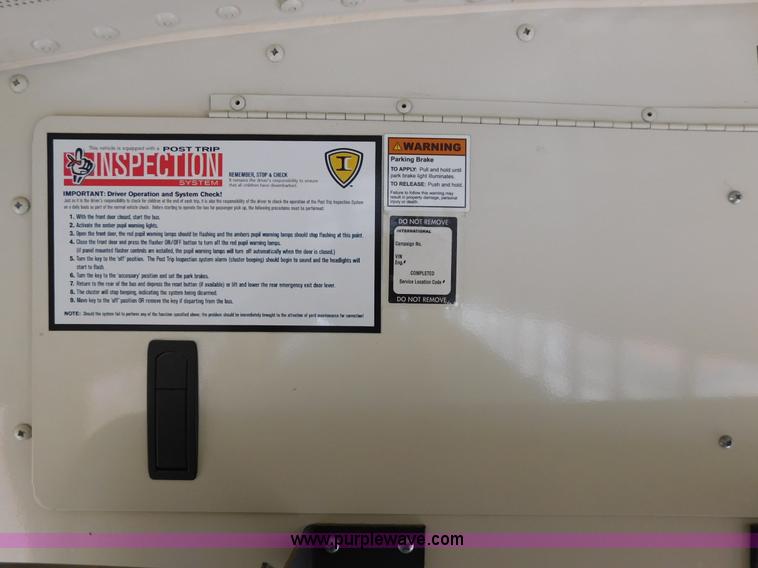 image for item AW9443 2005 International PB10500 school bus