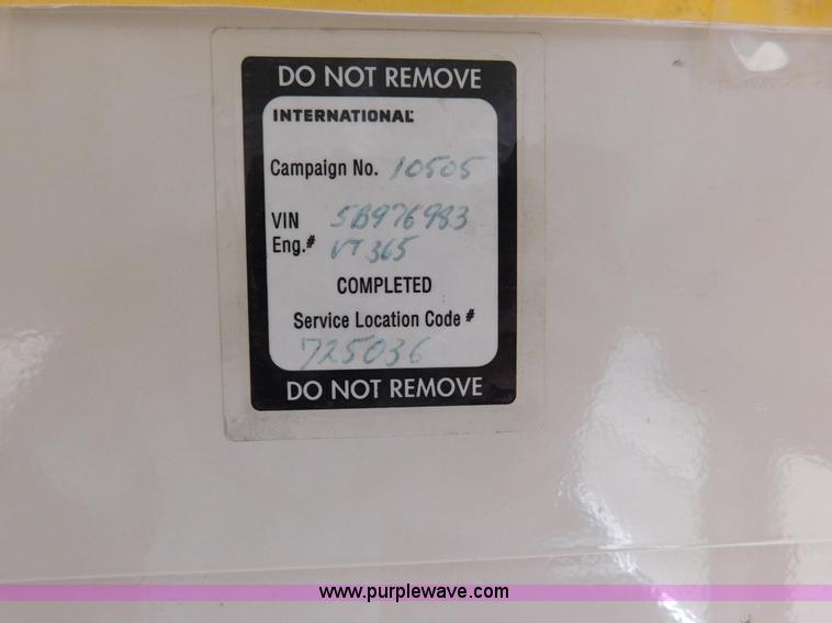 image for item AW9443 2005 International PB10500 school bus