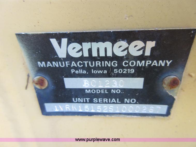image for item BB9062 Vermeer 1230 brush chipper