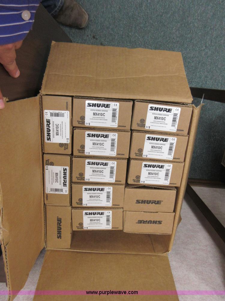 image for item BB9066 (15) Shure MX410/C microphones