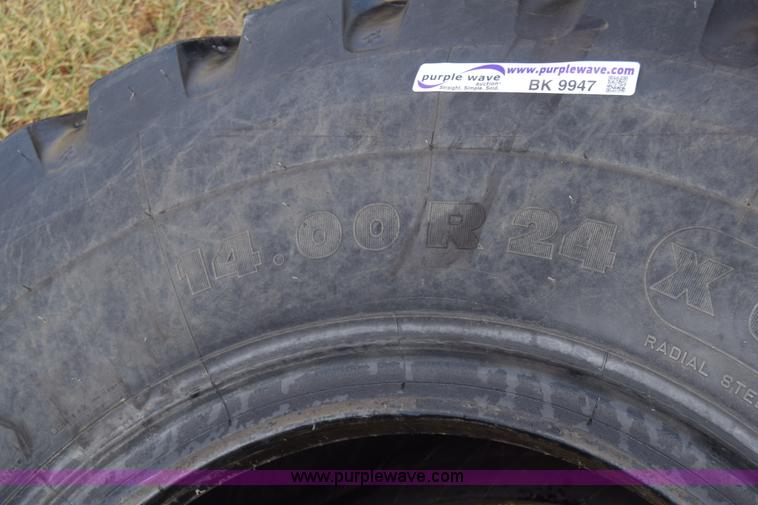 image for item BK9947 (6) Michelin 14.00R24 motor grader tires