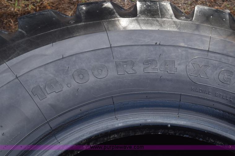 image for item BK9947 (6) Michelin 14.00R24 motor grader tires