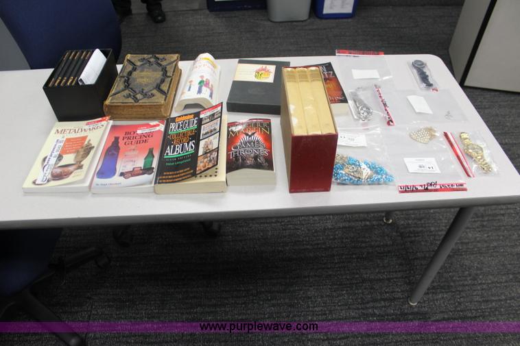 image for item BL9342 Assorted books and jewelry