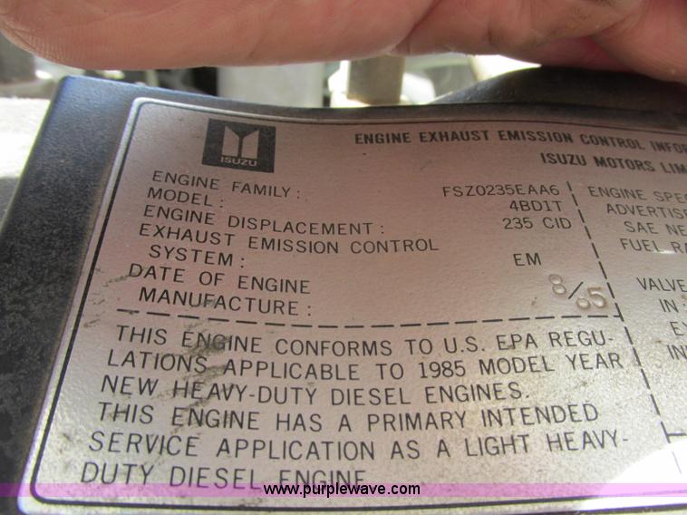 image for item BN9924 1986 Isuzu NPR media truck