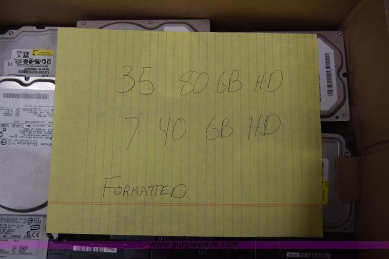 image for item BO9696 (42) assorted computer hard drives