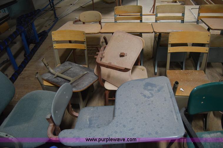 image for item BO9715 (25) assorted chairs and school desks
