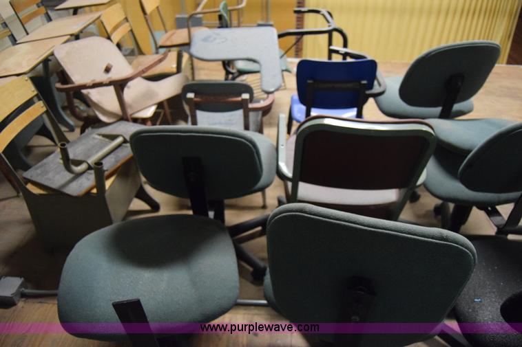 image for item BO9715 (25) assorted chairs and school desks