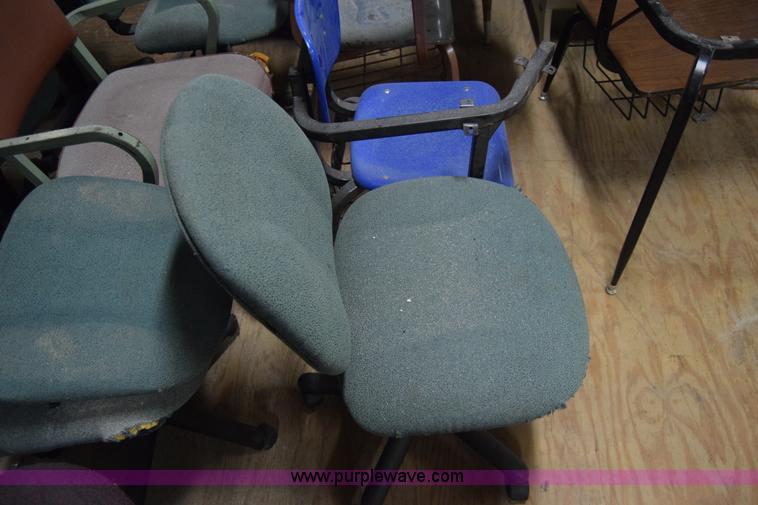 image for item BO9715 (25) assorted chairs and school desks