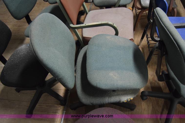 image for item BO9715 (25) assorted chairs and school desks
