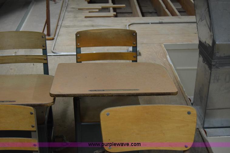 image for item BO9715 (25) assorted chairs and school desks