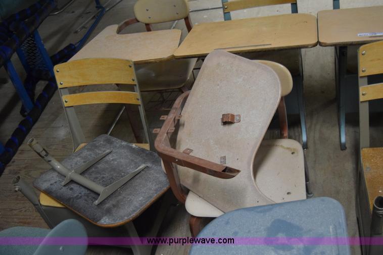 image for item BO9715 (25) assorted chairs and school desks