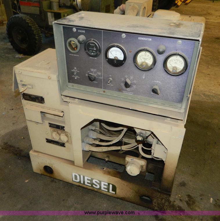 image for item BQ9979 1986 US Army MEP002A generator