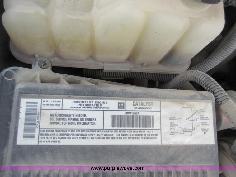 image for item I6321 2003 Chevrolet Silverado 1500HD Crew Cab pickup truck