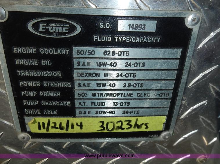 image for item J6335 1995 Emergency One fire truck