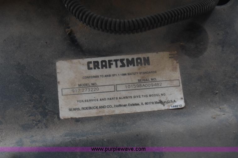 image for item K4907 Craftsman garden tractor
