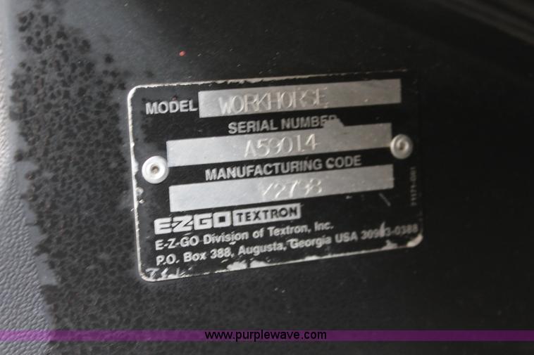 image for item L2425 Ez-go Workhorse golf cart