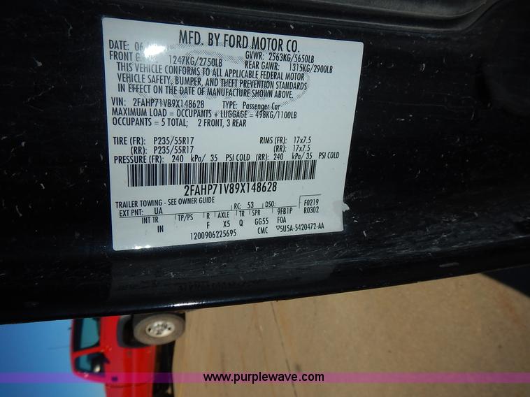 image for item L3558 2009 Ford Crown Victoria Police Interceptor