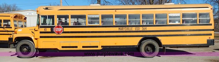 image for item L3570 2000 Chevrolet Bluebird school bus