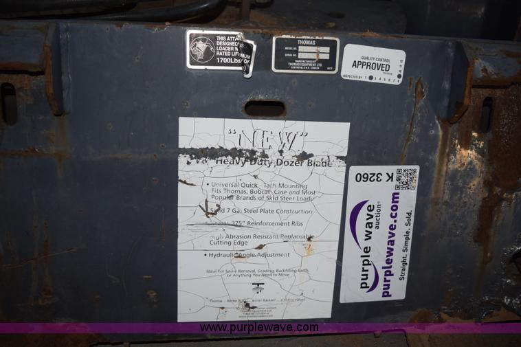 image for item K3260 Thomas B304/U-203B skid steer blade