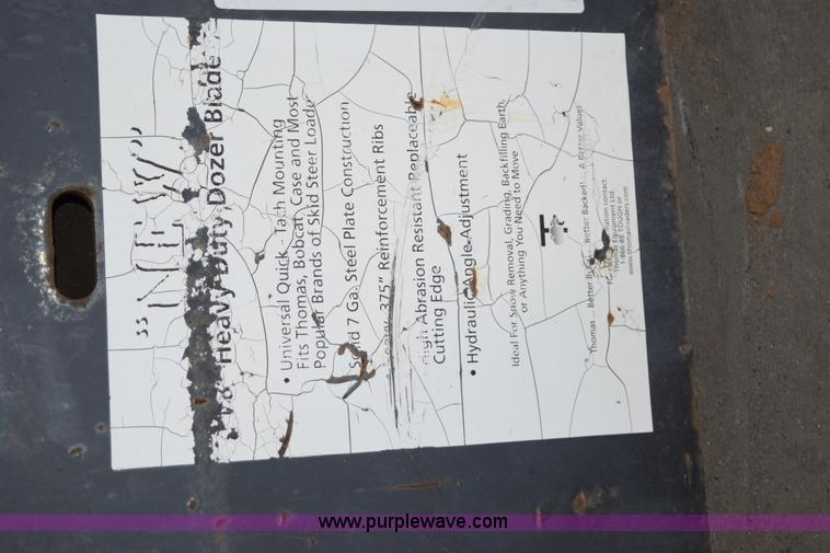 image for item K3260 Thomas B304/U-203B skid steer blade