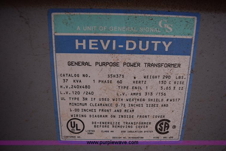 image for item K3331 General Signal power transformer