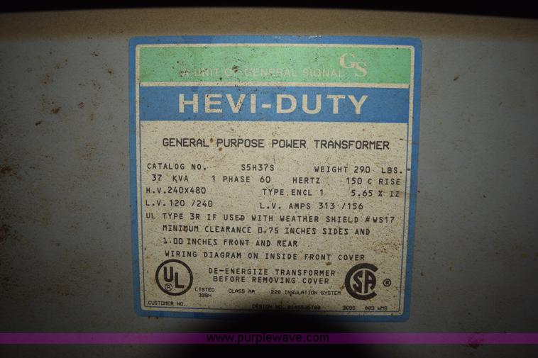 image for item K3333 General Signal power transformer