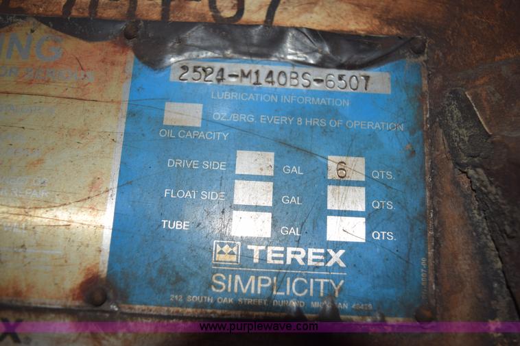 image for item K3358 Terex Simplicity screen deck