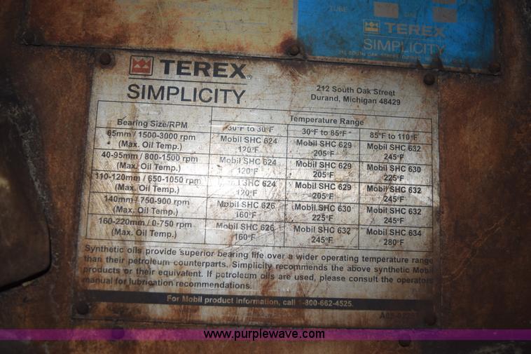 image for item K3358 Terex Simplicity screen deck