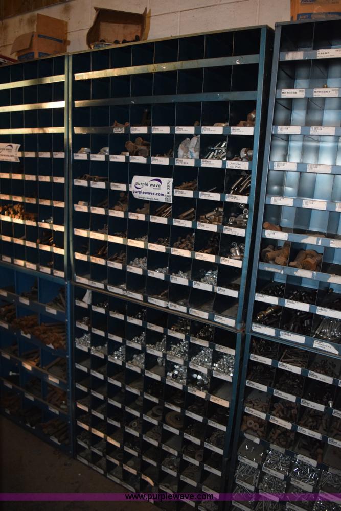 Assorted nuts, bolts, and parts bins in Cook, MN Item K3379 sold