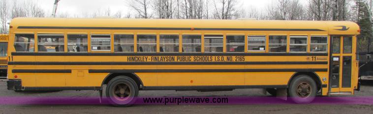 image for item L3875 2001 Blue Bird TC2000 school bus