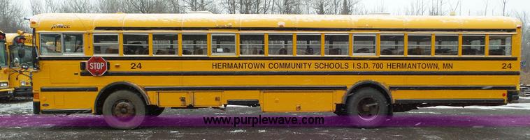 image for item L3876 1999 International American Transport Corp. school bus