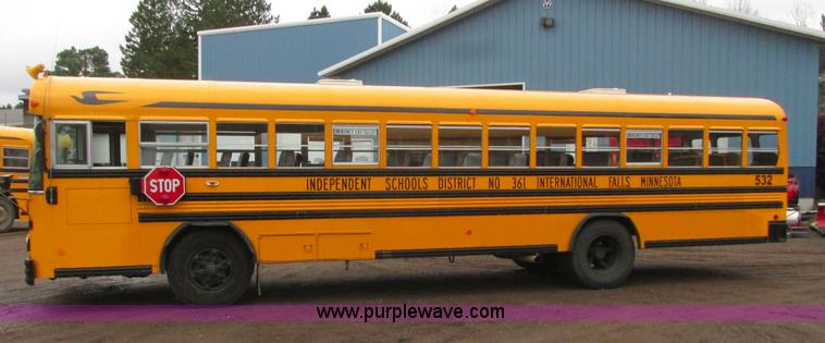 image for item L3881 1997 Blue Bird TC2000 school bus