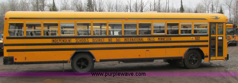 image for item L3881 1997 Blue Bird TC2000 school bus