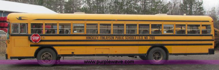 image for item L3883 2001 Blue Bird TC2000 school bus