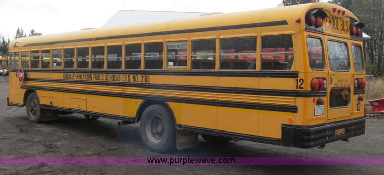 image for item L3883 2001 Blue Bird TC2000 school bus