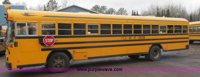 image for item L3884 1998 Blue Bird TC2000 school bus