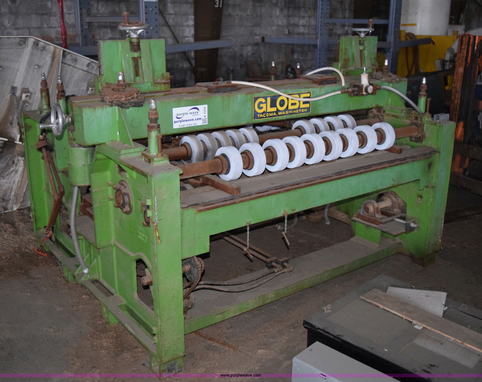 Globe Machine tongue and groove machine in Cook, MN Item K3359 sold Purple Wave