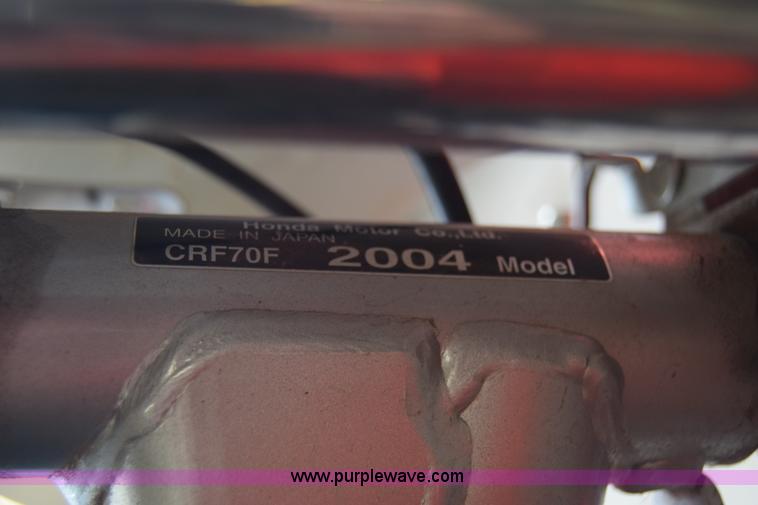 image for item J8019 2004 Honda XR70R motorcycle