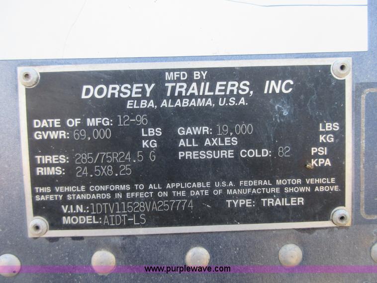 image for item I1871 1997 Dorsey AIDT-LS dry van trailer