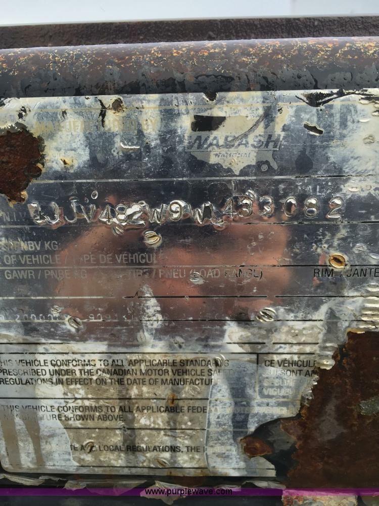 image for item I1874 1998 Wabash flatbed trailer