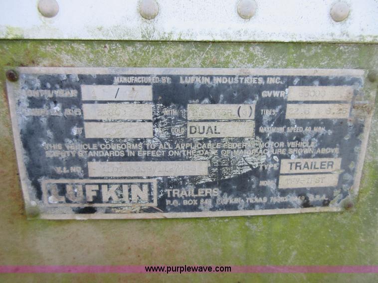 image for item I1878 1997 Lufkin TFV-IPST dry van trailer