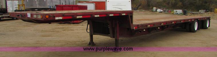 image for item J1690 1993 Trail King drop deck trailer