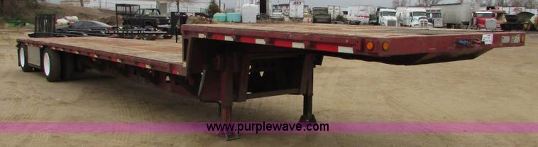 image for item J1690 1993 Trail King drop deck trailer