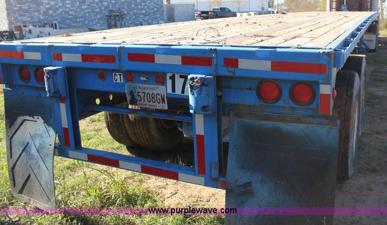 image for item J4266 1988 Fontain FTW-3-8048SLWSP flatbed trailer