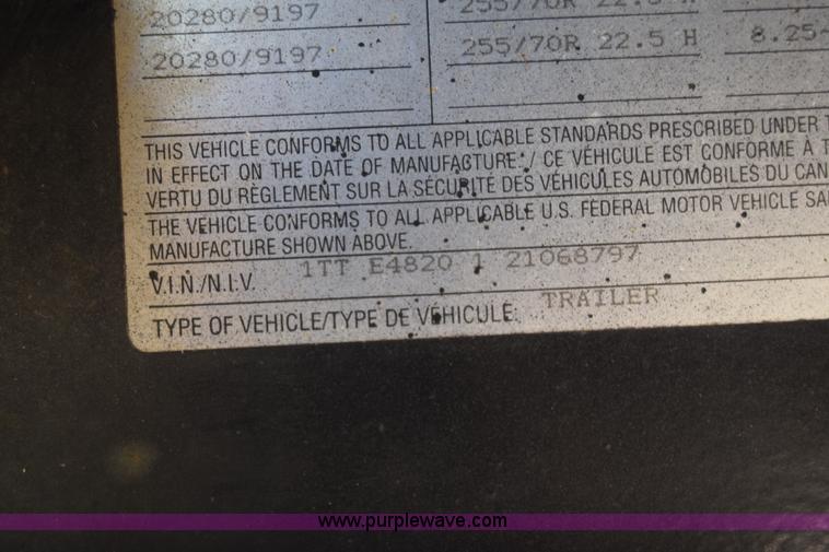 image for item K4920 2003 Transcraft DTL-2100 drop deck trailer