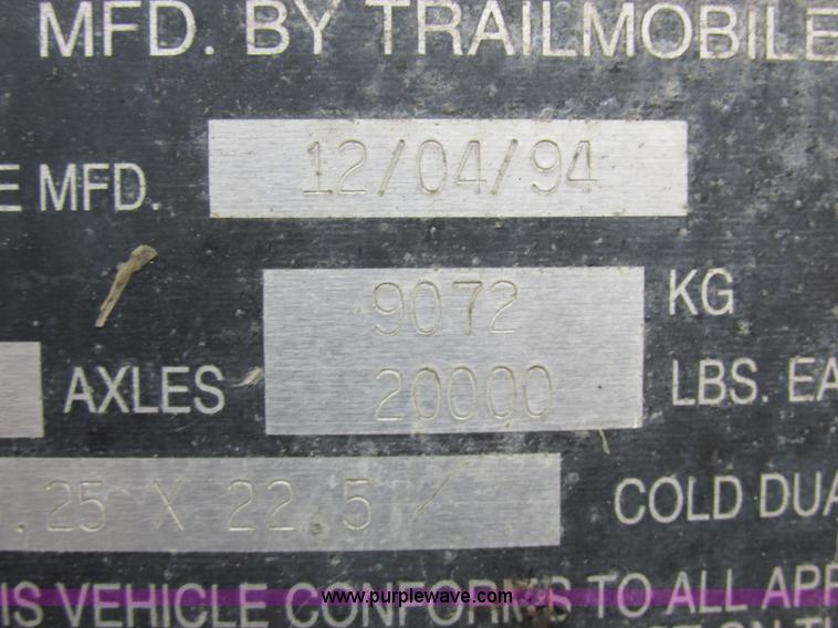 image for item L4127 1995 Trailmobile G1JA-1UAL dry van trailer