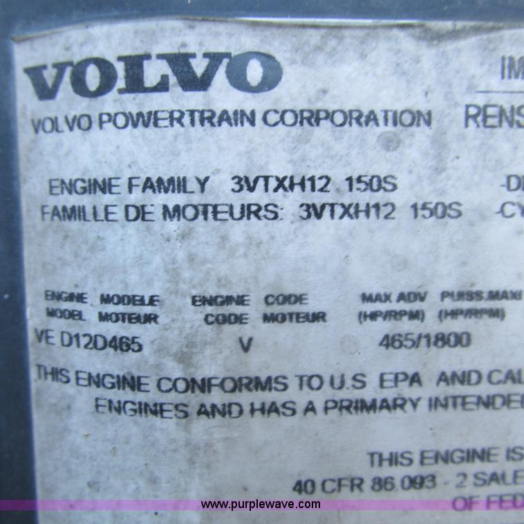 image for item L5331 2004 Volvo VNL semi truck