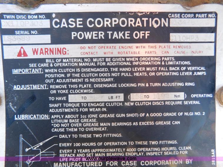 image for item AW9402 Case 4391T four cylinder diesel irrigation engine