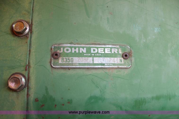 image for item H8019 John Deere 8350 grain drill