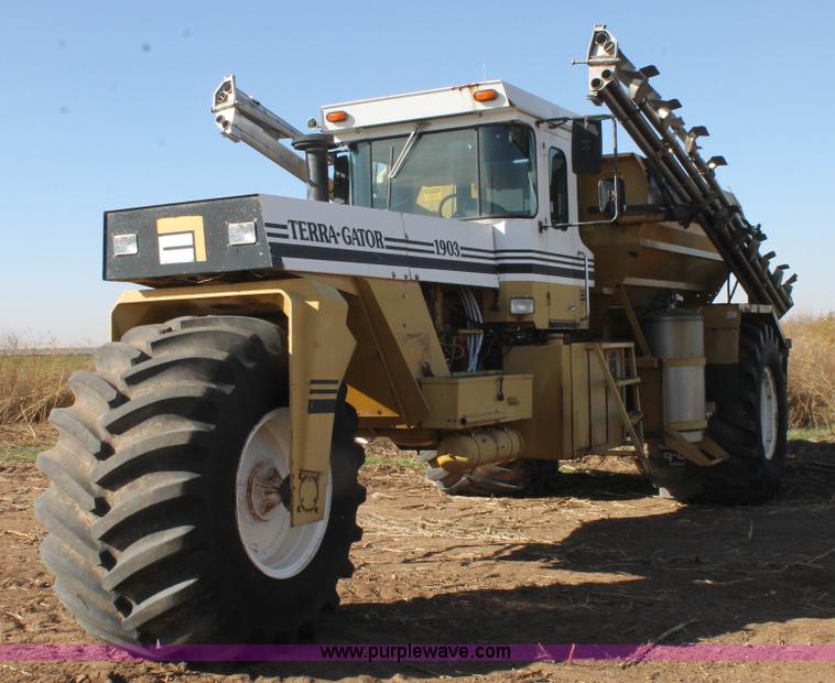 image for item J1383 1992 Ag-Chem TerraGator 1903 Air Max V dry fertilizer applicator